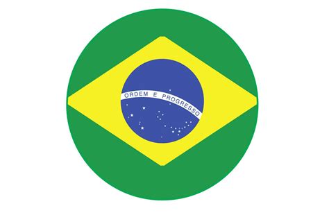 runde flagge brasilien